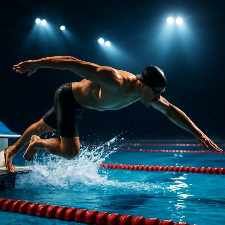 sprint pływacki trening